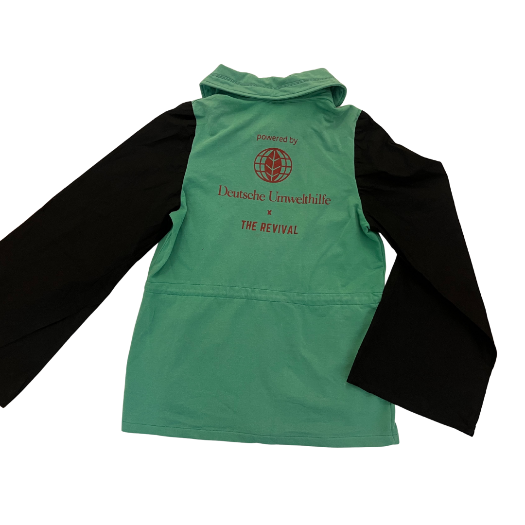 Upcycling Jacke in grün