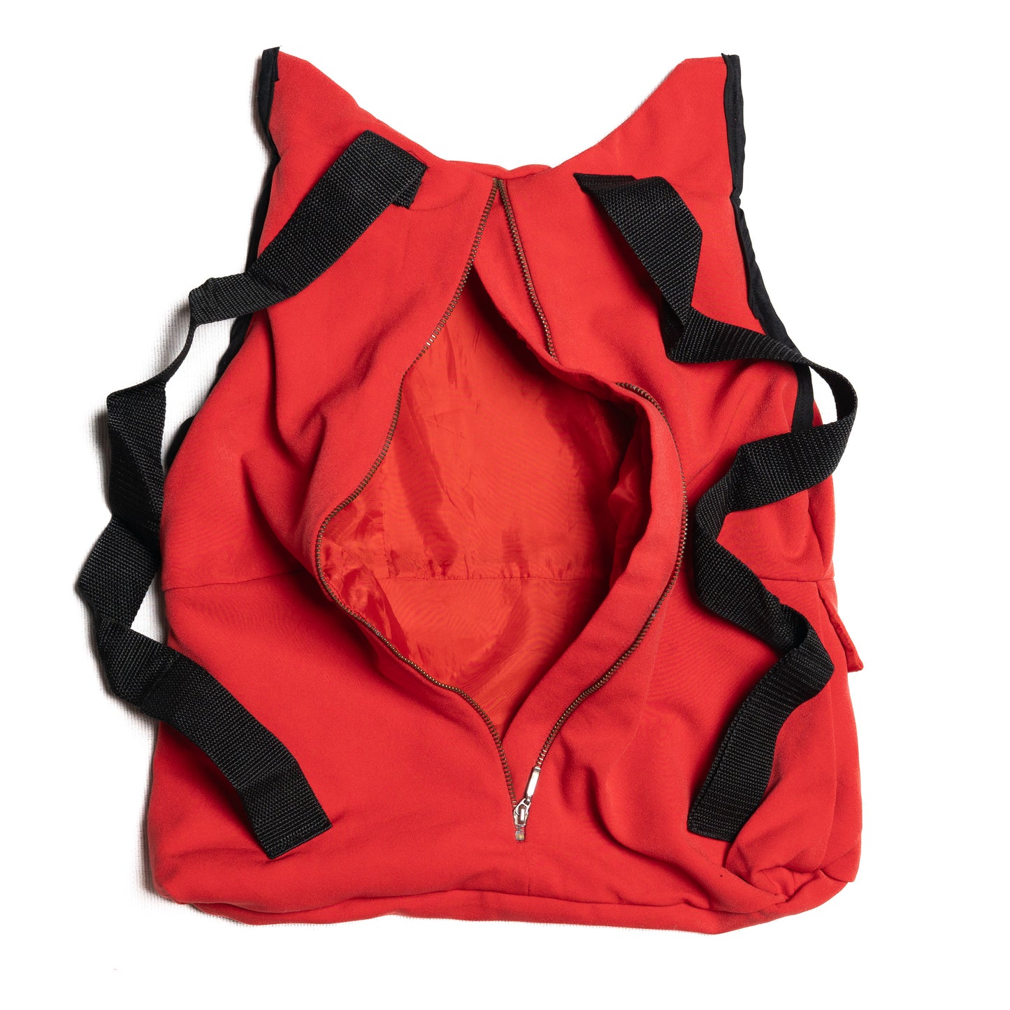 Upcycling-Rucksack Rot