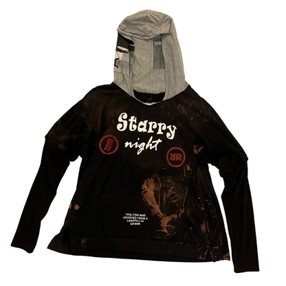 Upcycling Hoodie – starry night