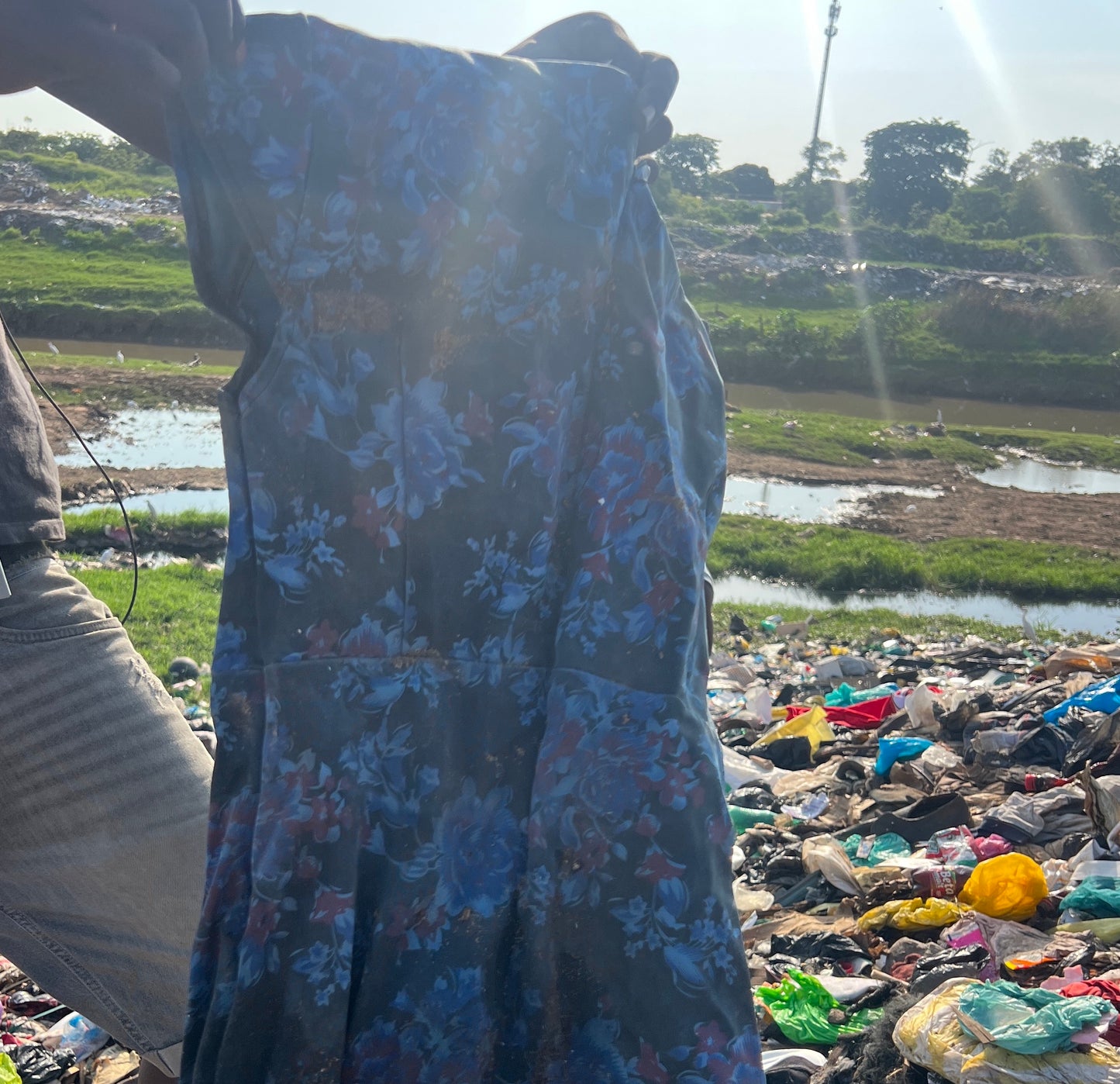 Zweiteiliges Upcycling-Set – Dunkelblau