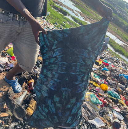 Upcycled Zweiteiler Crop-Top & Minirock