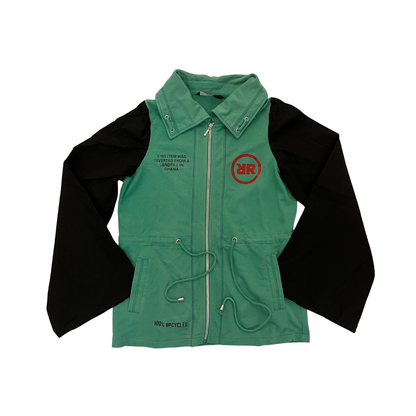 Upcycling Jacke in grün