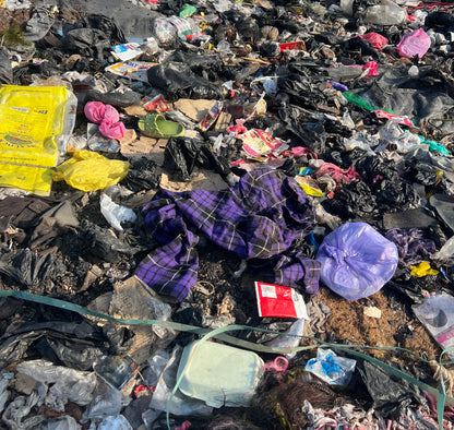 Upcycling Hose – Lila Schwarz Kariert