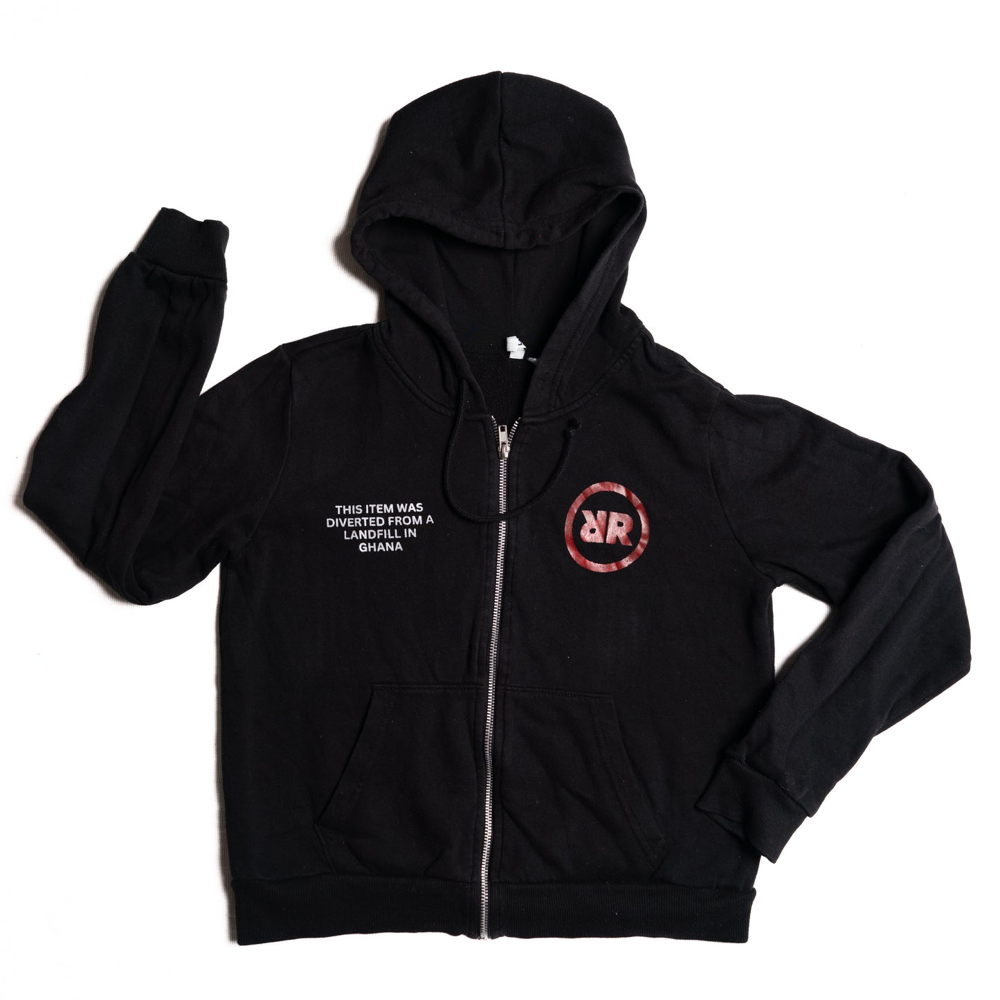 Upcycling Hoodie – Schwarz