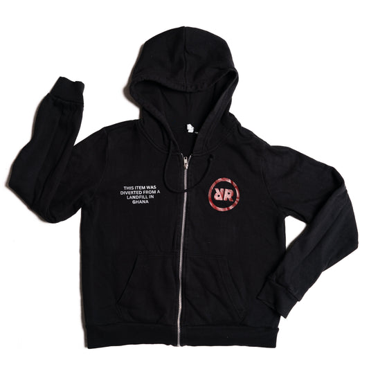 Upcycling Hoodie – Schwarz