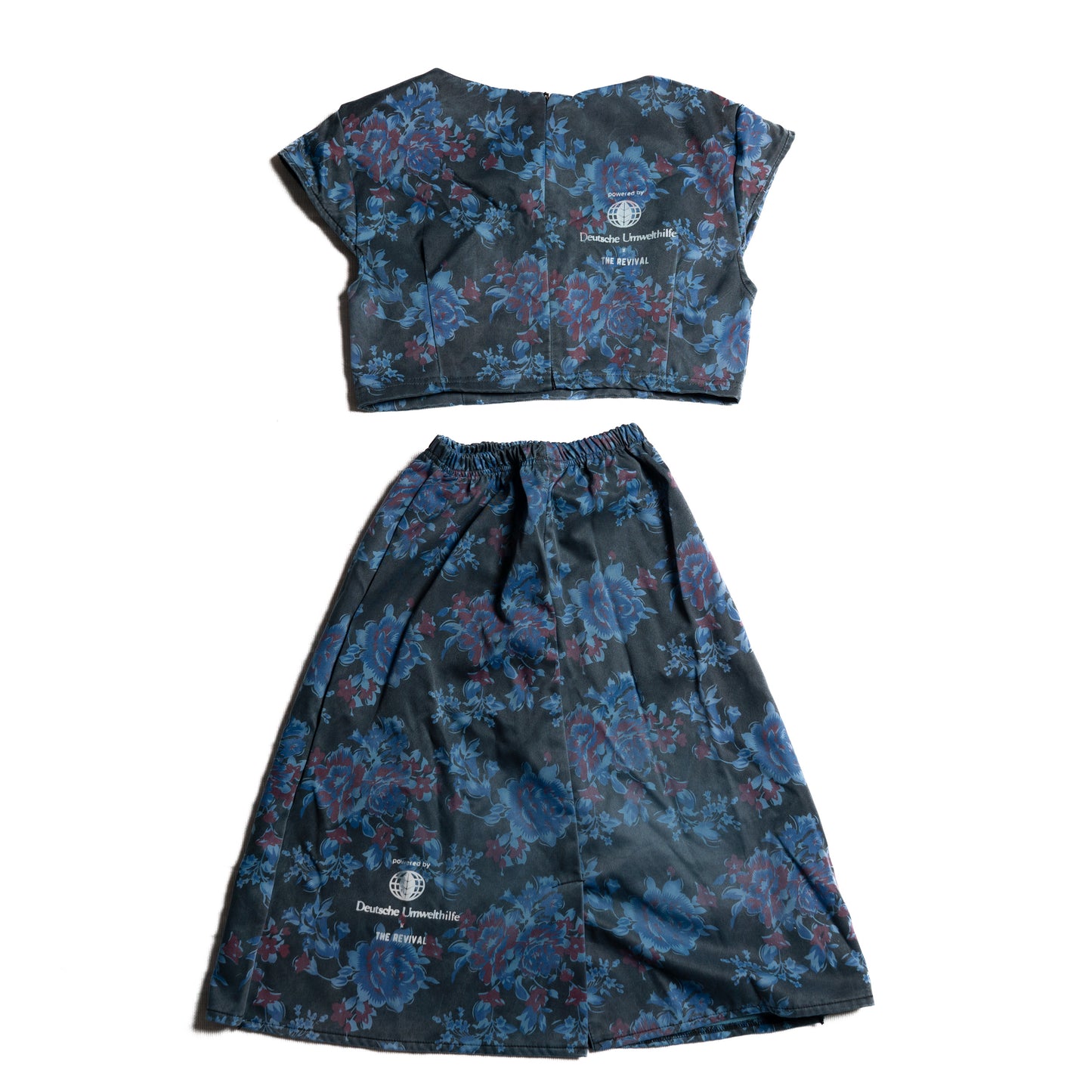 Zweiteiliges Upcycling-Set – Dunkelblau