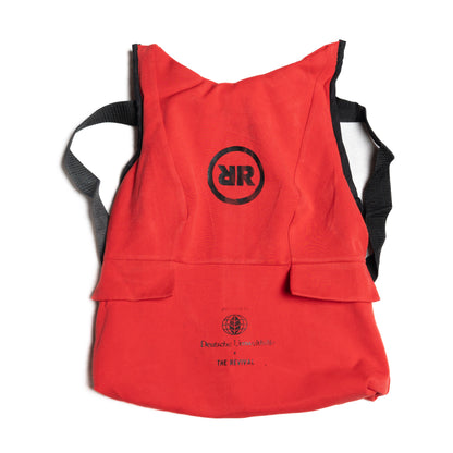 Upcycling-Rucksack Rot