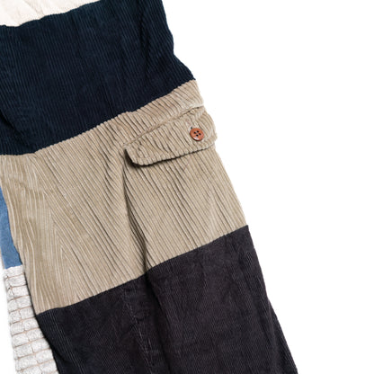 Upcycling-Patchwork-Hose Beige