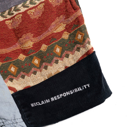 Upcycling-Patchwork-Hose Beige