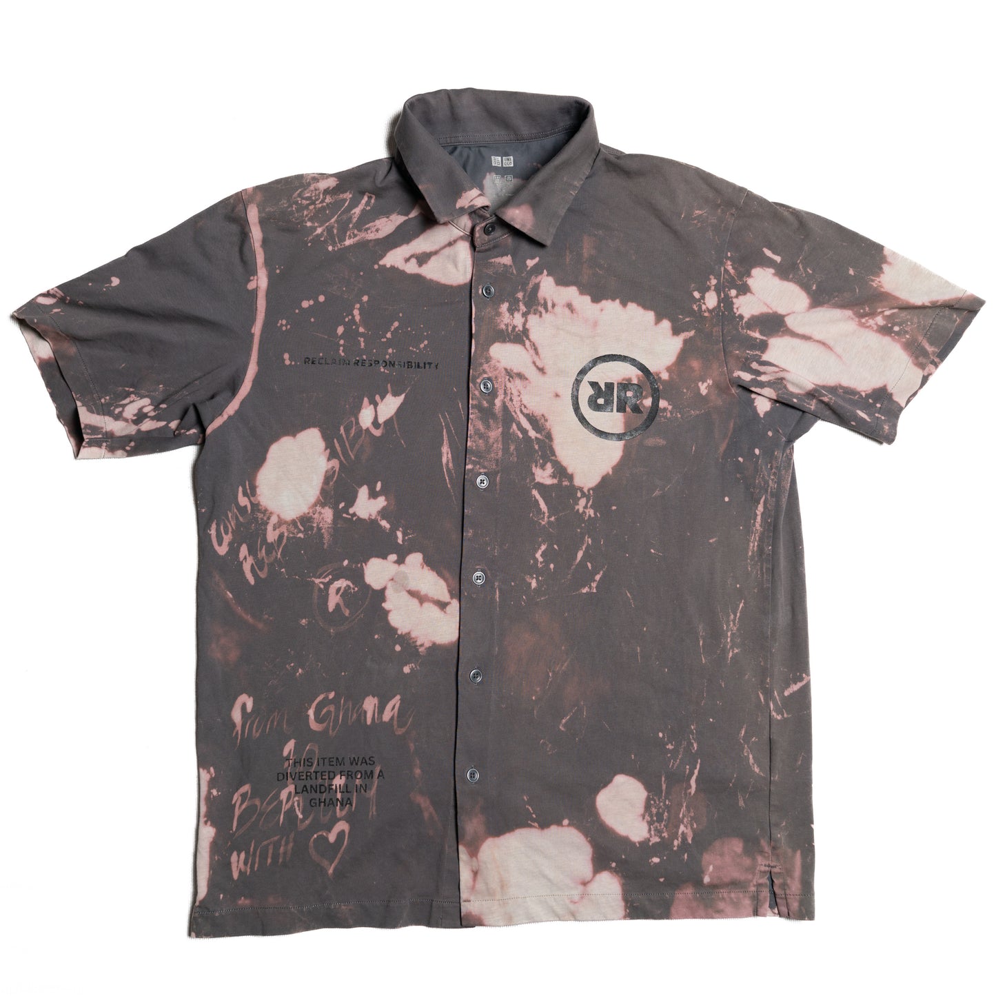 Upcycling-Kurzarm-Hemd