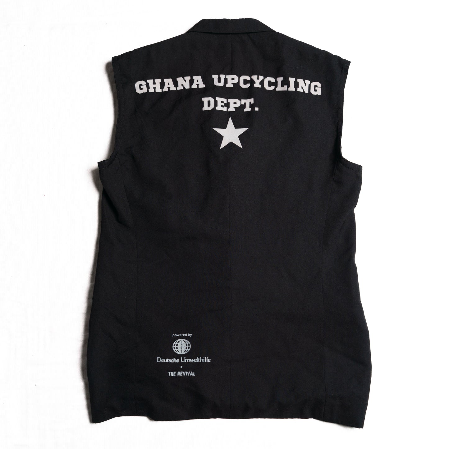 Upcycling Weste - schwarz