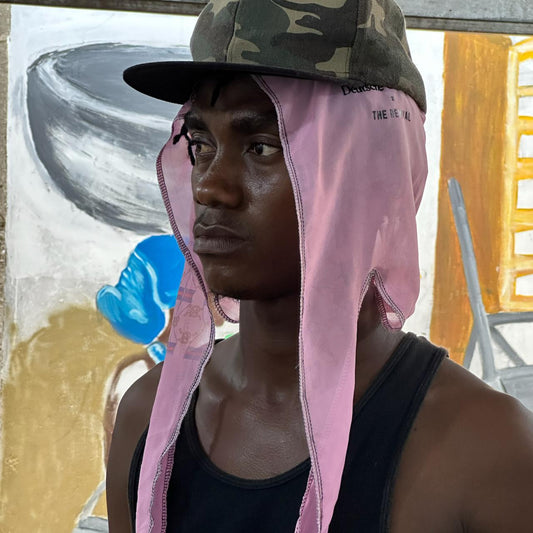 Upcycling-Kapuze in Soft Pink