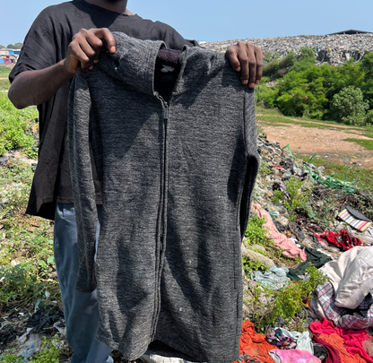 Upcycling-Hoodie-Cardigan